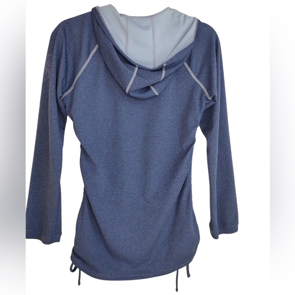 Kuhl Ruched Sides Long Sleeve Hoodie Top Size Medium - Picture 6 of 8